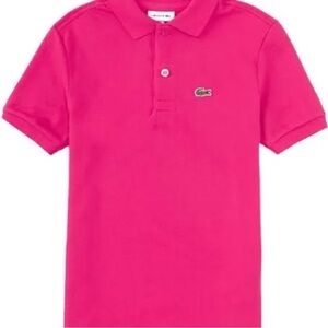 Lacoste Vibrant Pink Women’s Polo Sz 46 US XL